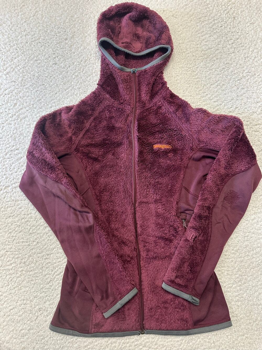 Patagonia Womens R3 High Loft Fleece Full Zip Hooded Jacket Size XS